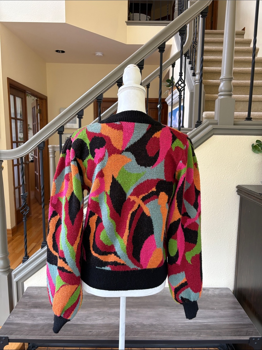 FARM Rio The Dance Multicolor Knit Sweater Size Medium - Picture 5 of 13